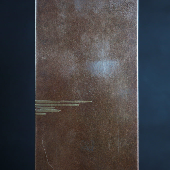 日の出稚松蒔絵花生　安原祥窓 作 [k0513]