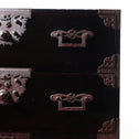 時代箪笥／黒塗庄内衣裳箪笥【Shonai clothing chest】[j1065]　Japanese Antique Furniture