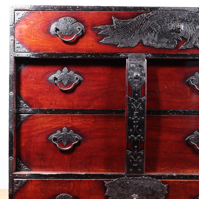 時代箪笥／仙台車箪笥【Sendai wheeled chest】 [j1085]Japanese Antique Furniture