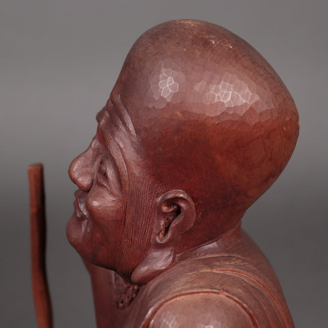 木彫　福禄寿[k0536]