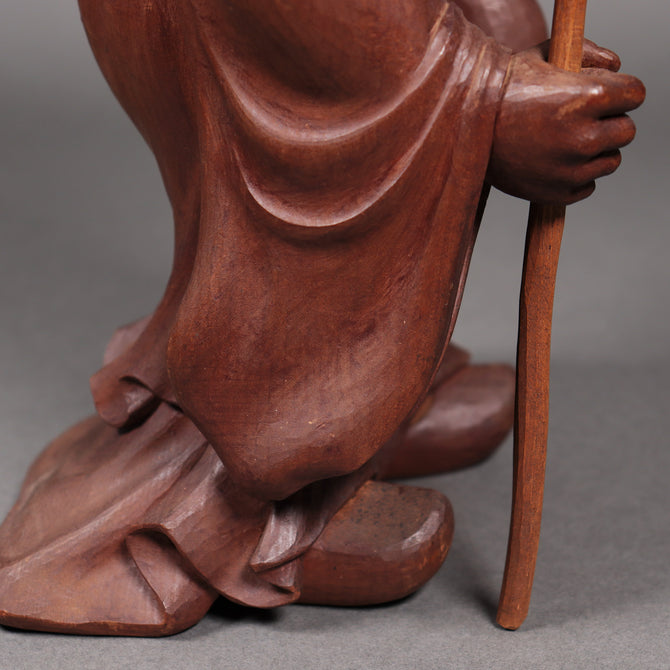 木彫　福禄寿[k0536]