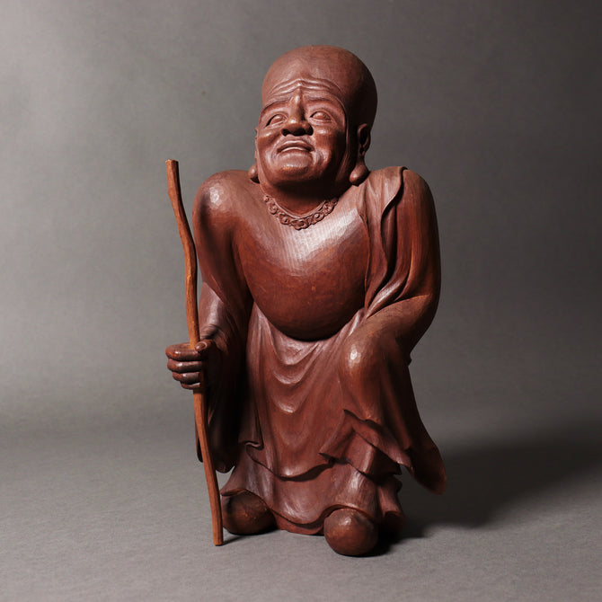 木彫　福禄寿[k0536]