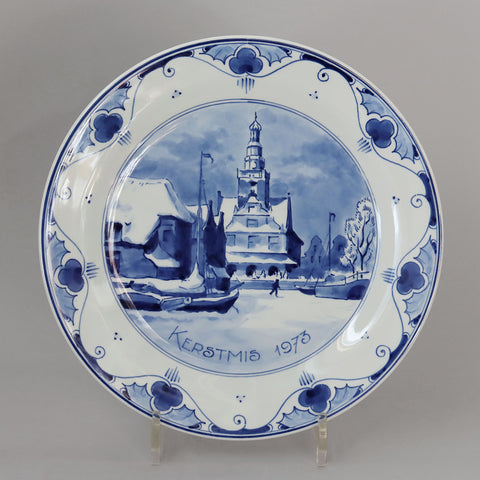 ロイヤルデルフト イヤープレート(25.4cm) 1973年【royal delft year plate 1973】 [DFB73]