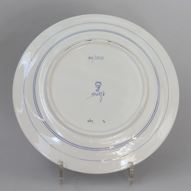 ロイヤルデルフト イヤープレート(25.4cm) 1973年【royal delft year plate 1973】 [DFB73]