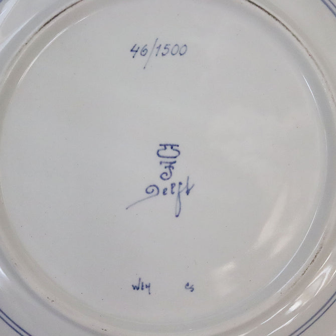 ロイヤルデルフト イヤープレート(25.4cm) 1973年【royal delft year plate 1973】 [DFB73]