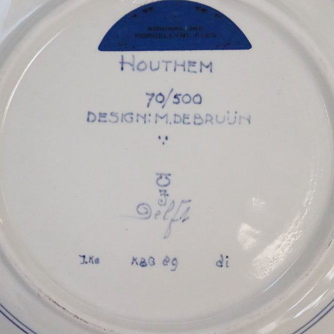 ロイヤルデルフト イヤープレート(25.4cm) 1989年【royal  delft year plate 1989】 [DFB89]