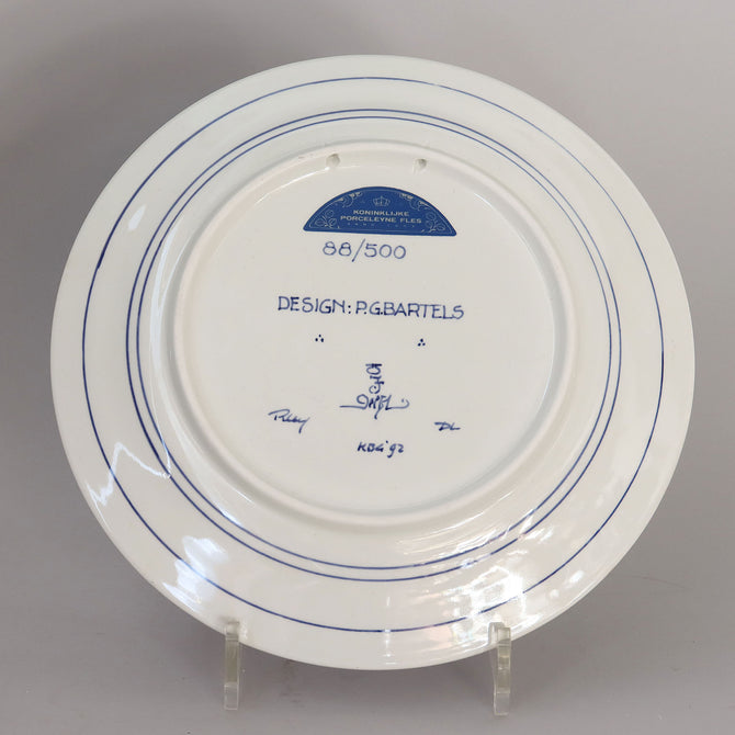 ロイヤルデルフト イヤープレート(25.4cm) 1992年【royal delft year plate 1992】 [DFB92]
