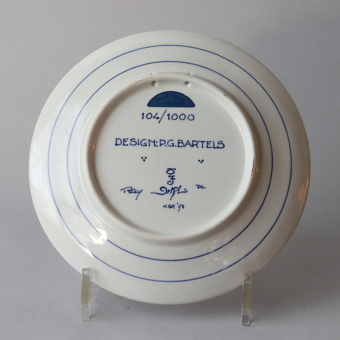 ロイヤルデルフト イヤープレート(18.3cm) 1992年【royal delft year plate 1992】 [DFS92]
