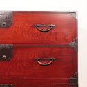 時代箪笥／欅二本松角金具衣裳箪笥【NIHONMATSU clothing chest】 [j1015]　Japanese Antique Furniture