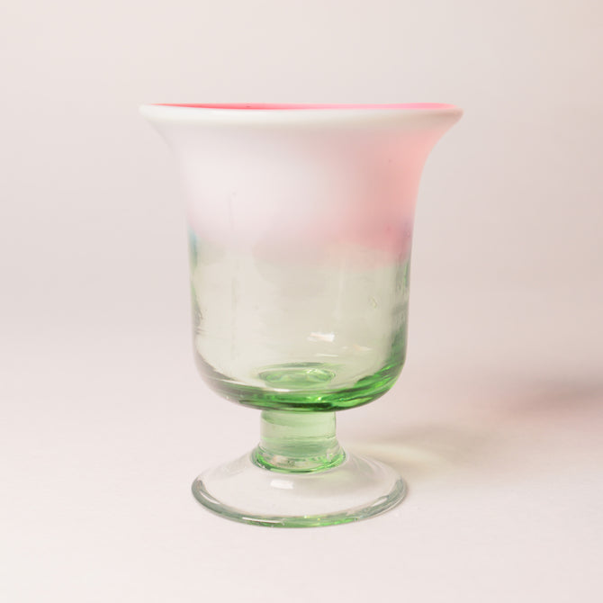 赤縁ぼかしベル型氷コップ [IZ335-5]