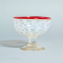 赤縁水玉文碗形氷コップ [g006]